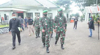 Kunjungan Kerja ke Makodim Cianjur, Danrem Selalu Ingatkan 3M