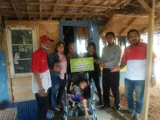 Alhamdulillah Bantuan Kursi Roda telah di Salurkan