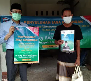 Anggota Komisi XI DPR RI Ecky Gandeng OJK dan Yayasan Bantu Masyarakat