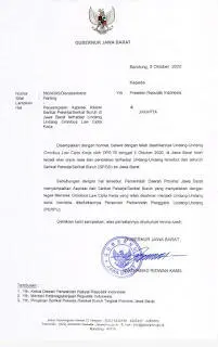 Gubernur Jawa Barat Ridwan Kamil Sampaikan Aspirasi Kaum Buruh Ke Presiden