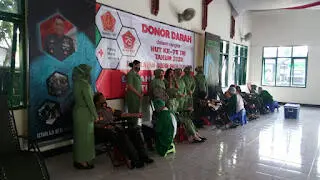 Puluhan Anggota Kodim 0608/Cianjur Sedot Darah