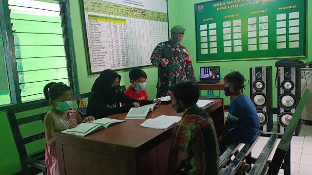 Peduli Pendidikan, Koramil se-Cianjur Sediakan Wi-fi Gratis Di KBM